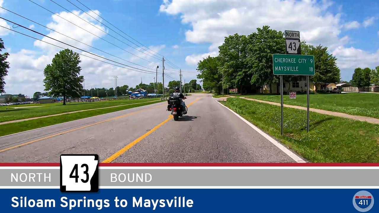 Arkansas Highway 43: Siloam Springs to Maysville  |  Drive America