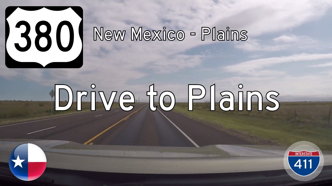 US Highway 380 - New Mexico State Line - Plains - Texas | Drive America