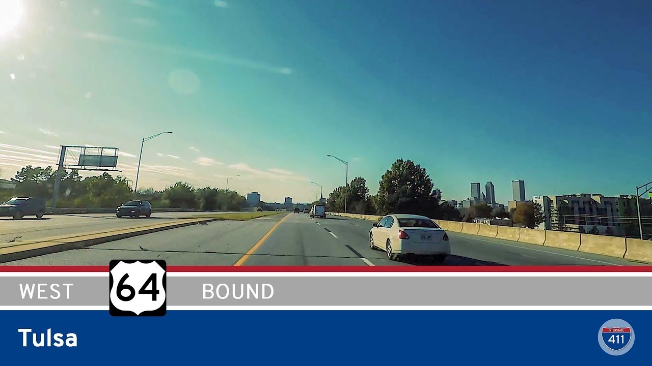 US Highway 64 West - Tulsa - Oklahoma |  Drive America's Highways 🚙