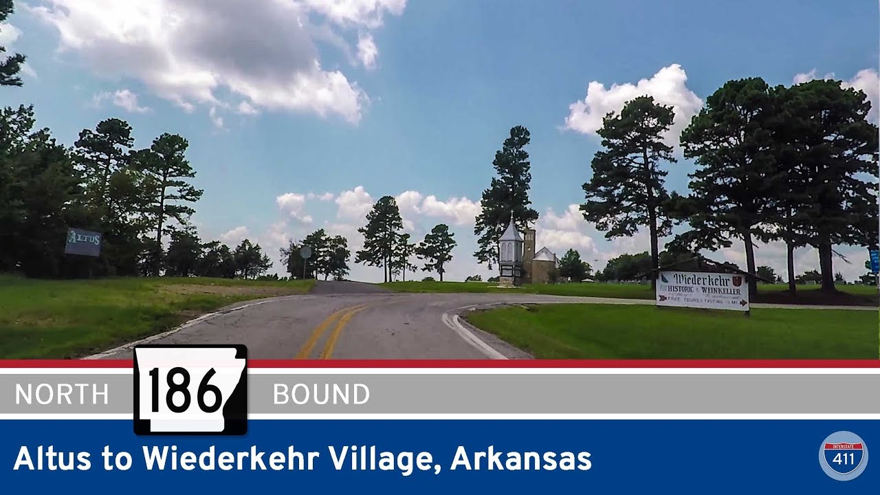 Arkansas Highway 186 - Altus to Wiederkehr Village  |  Drive America
