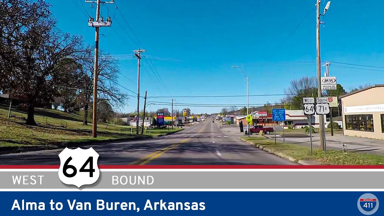 U.S. Highway 64 - Alma to Van Buren - Arkansas |  Drive America