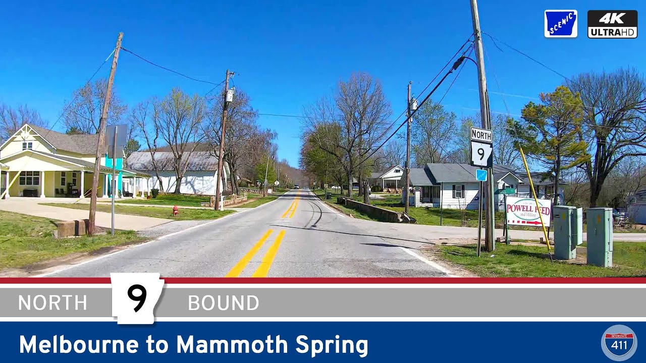Arkansas Highway 9: Melbourne to Mammoth Spring | Drive America