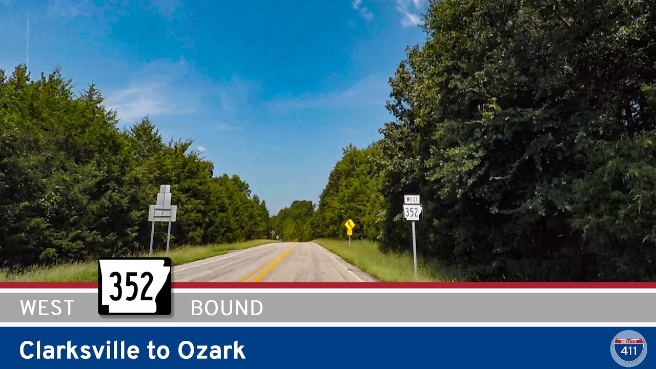 Arkansas Highway 352 - Clarksville to Ozark  |  Drive America