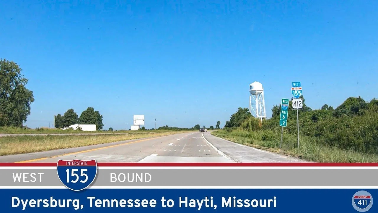 Interstate 155: Dyersburg, Tennessee to Hayti, Missouri | Real Roads, Real Drives [Repost/Revisited]