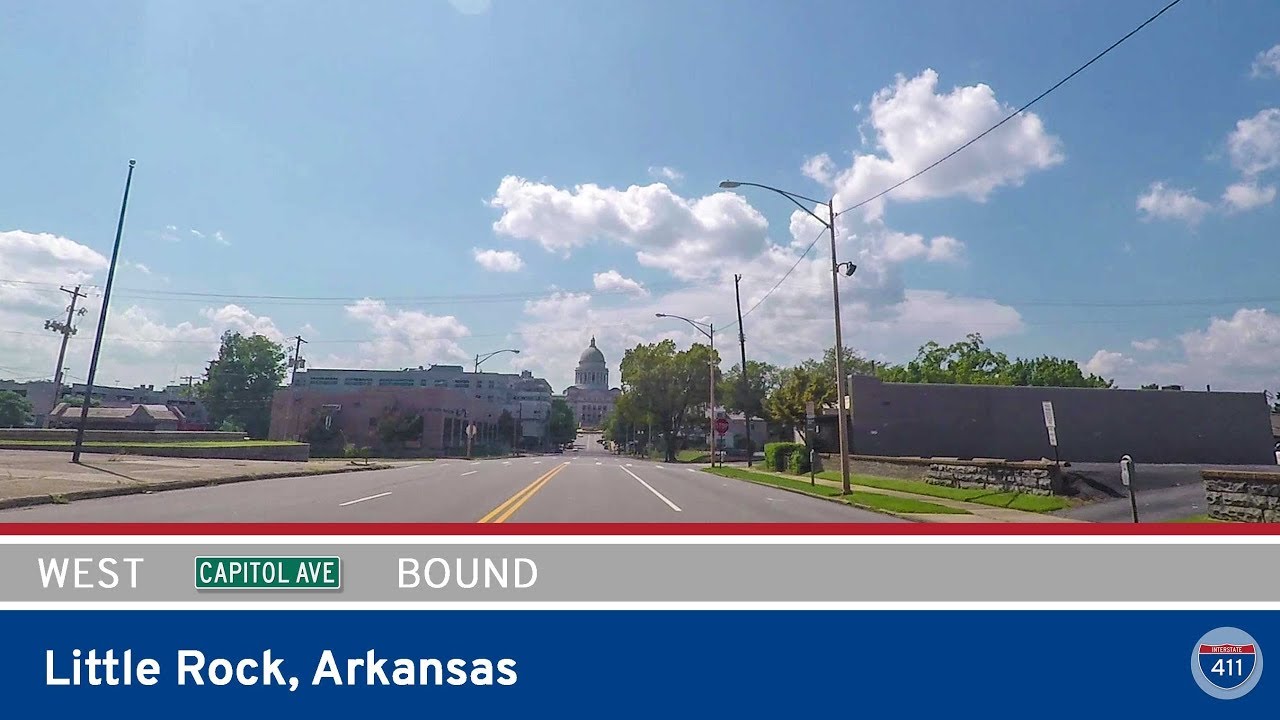 Capitol Ave Westbound in Little Rock - Arkansas  |  Drive America
