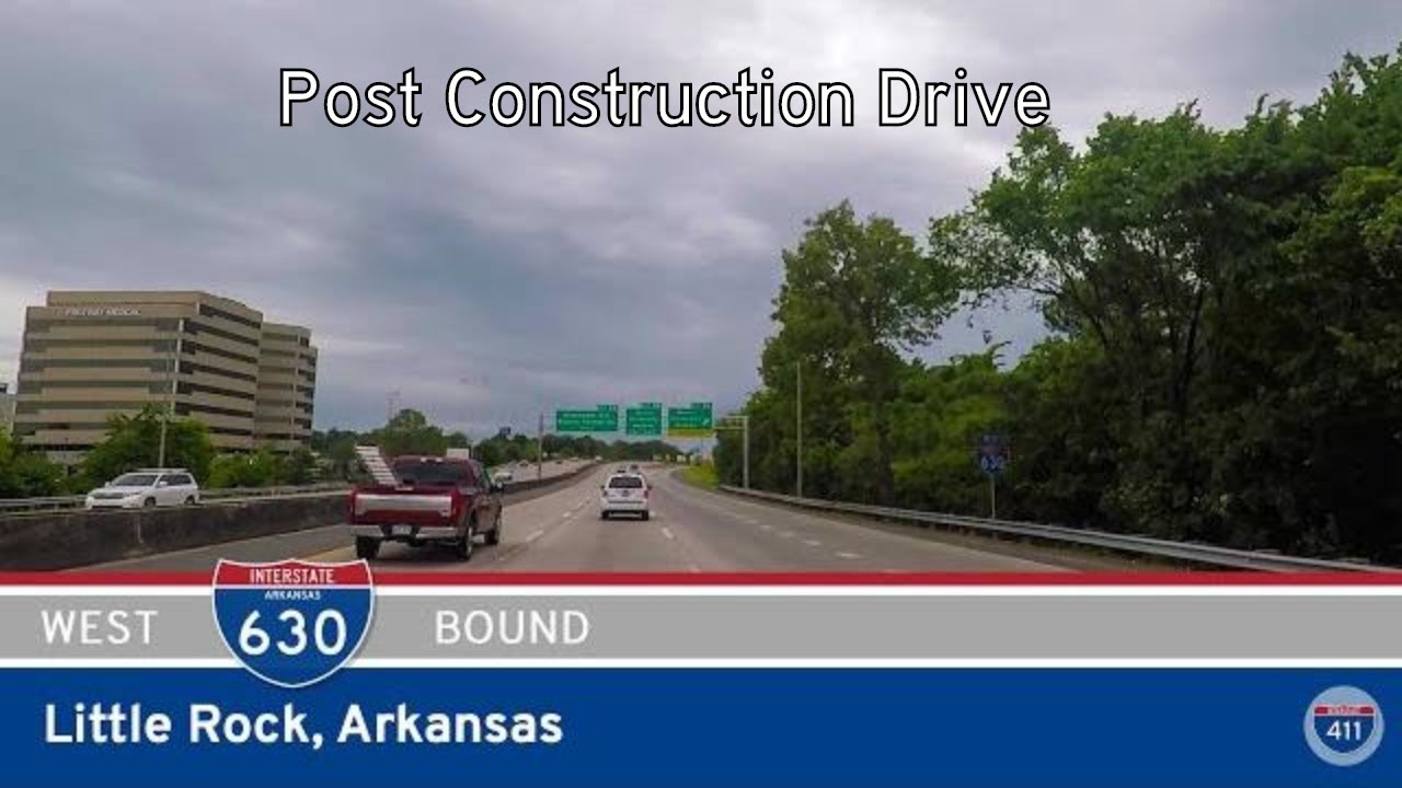 Interstate 630 Westbound in Little Rock, Arkansas (Post Construction) |  Drive America