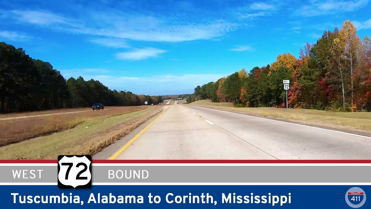 U.S. Route 72: Tuscumbia, Alabama to Corinth, Mississippi | Drive America