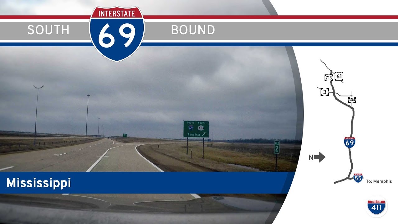 Interstate 69 South - Mississippi (Feb 2018) |  Drive America