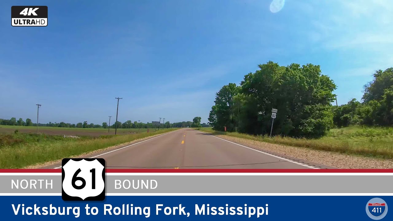 U.S. Route 61: Vicksburg to Rolling Fork - Mississippi | Drive America