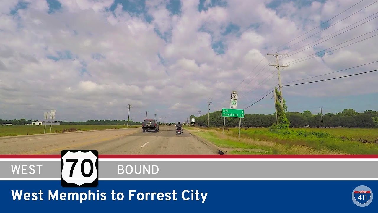 US Highway 70 - West Memphis to Forrest City - Arkansas |  Drive America