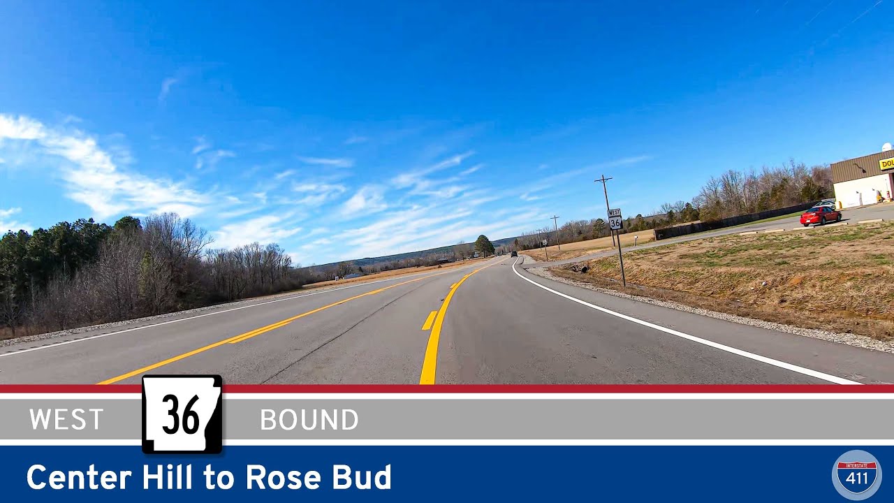 Arkansas Highway 36: Center Hill to Rose Bud | Drive America