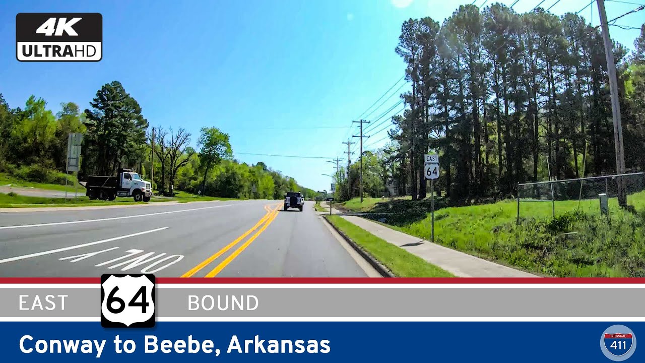 U.S. Route 64: Conway to Beebe - Arkansas | Drive America's Highways 🚙