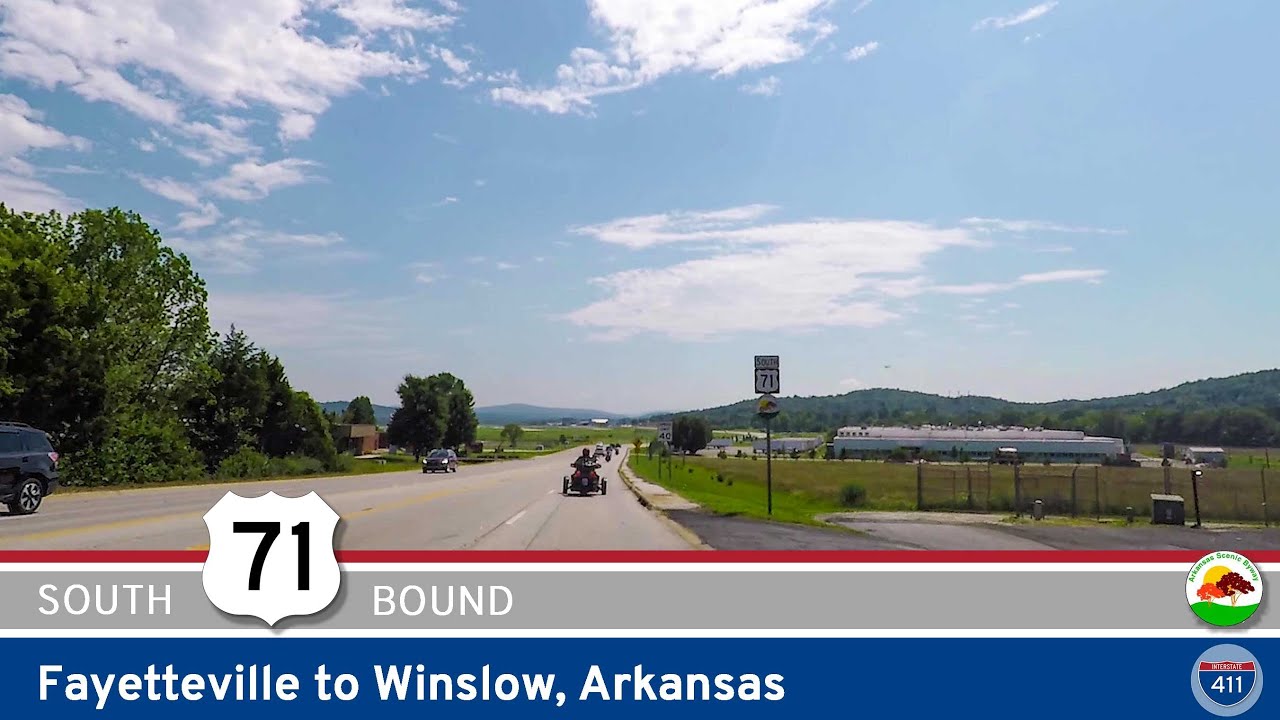 U.S. Highway 71 - Fayetteville to Winslow - Arkansas |  Drive America