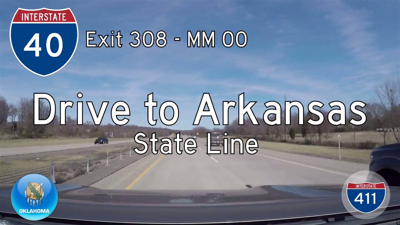 Interstate 40 - Mile 308 - Mile 330 - Oklahoma | Drive America