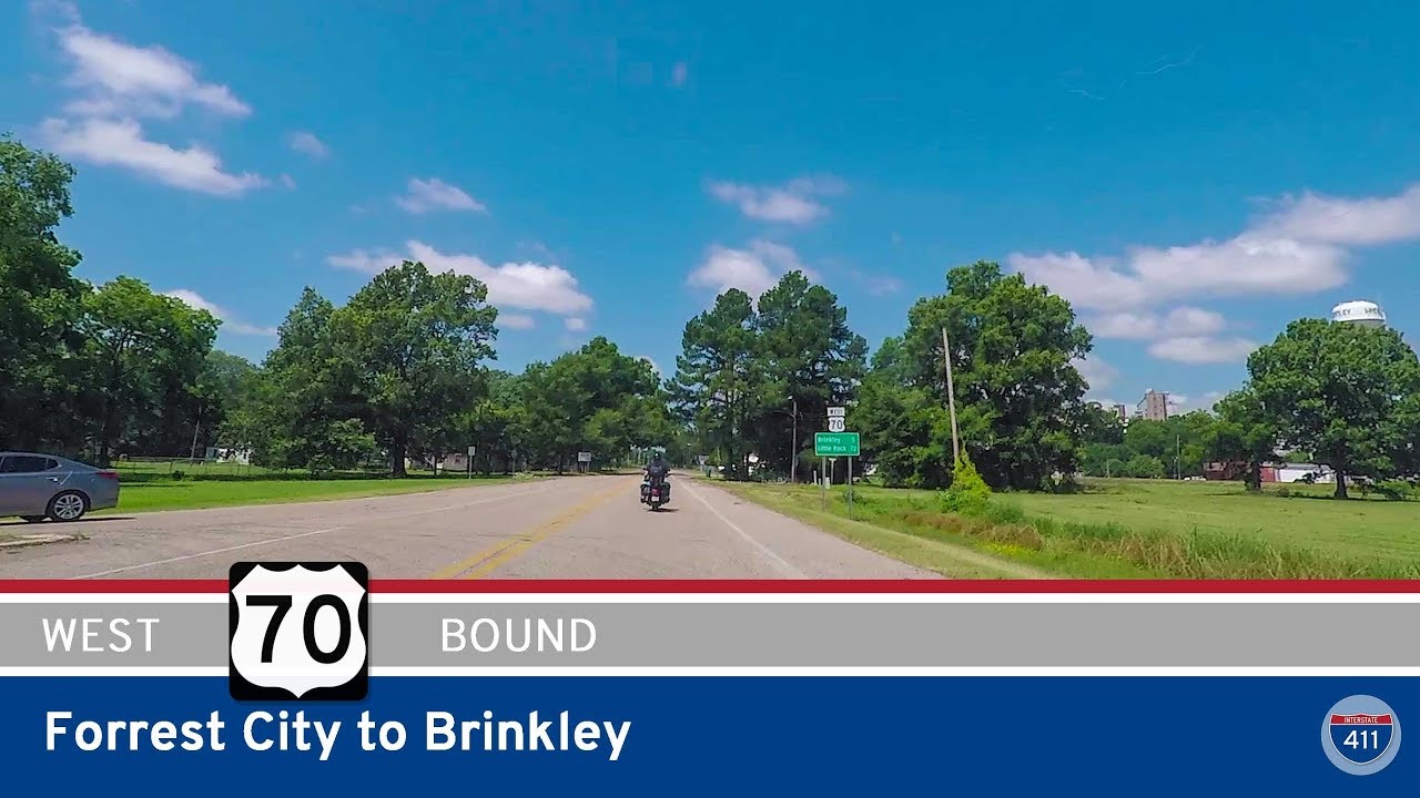 US Highway 70 - Forrest City to Brinkley - Arkansas |  Drive America's Highways 🚙