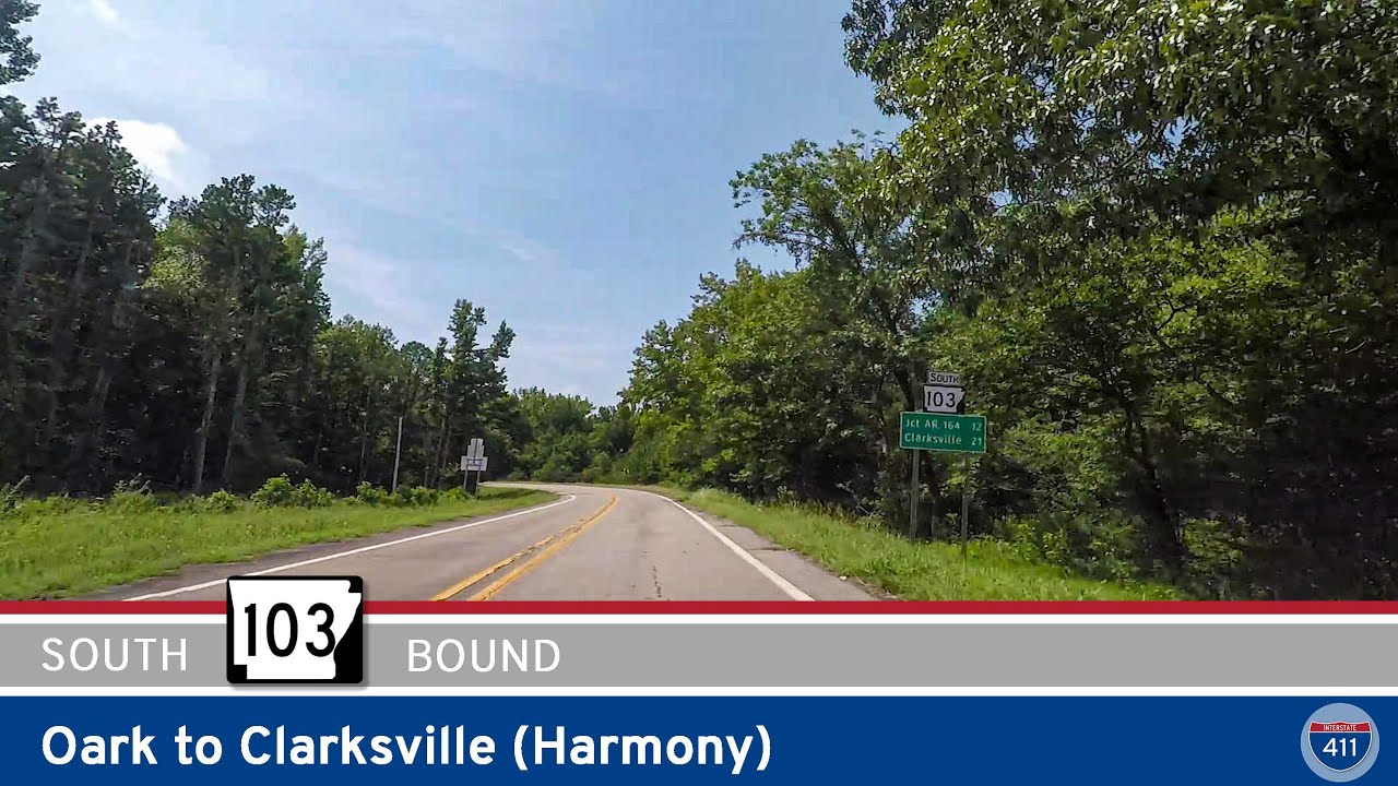 Arkansas Highway 103 - Oark to Clarksville (Harmony)  |  Drive America