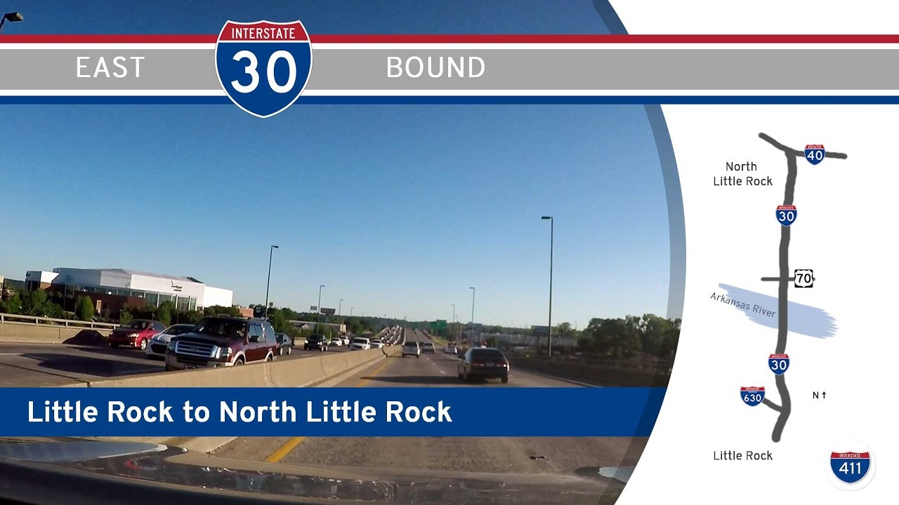 Interstate 30 - Little Rock to North Little Rock - Arkansas |  Drive America