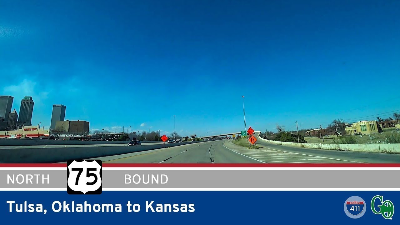 US Highway 75 - Tulsa to Kansas - Oklahoma |  Drive America's Highways 🚙