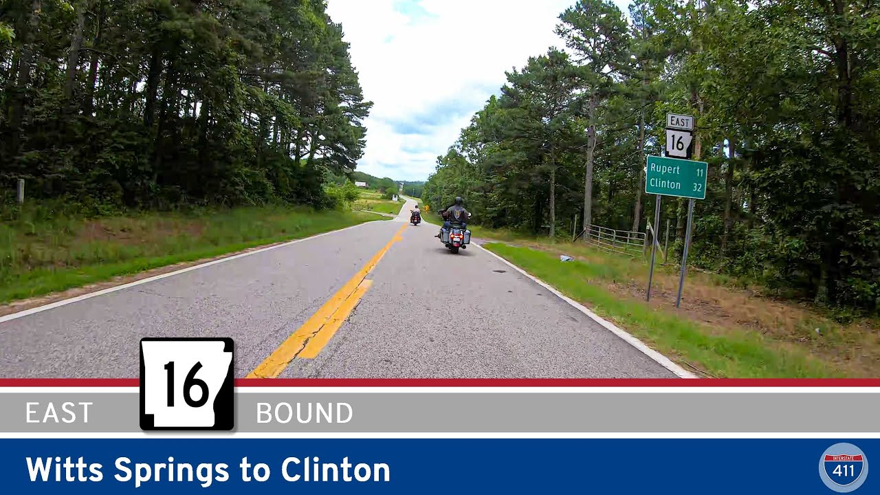Arkansas Highway 16:  Witts Springs to Clinton  |  Drive America