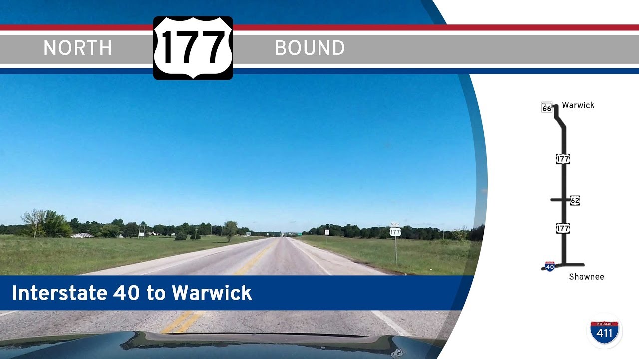 US Highway 177 - Interstate 40 to Warwick - Oklahoma |  Drive America