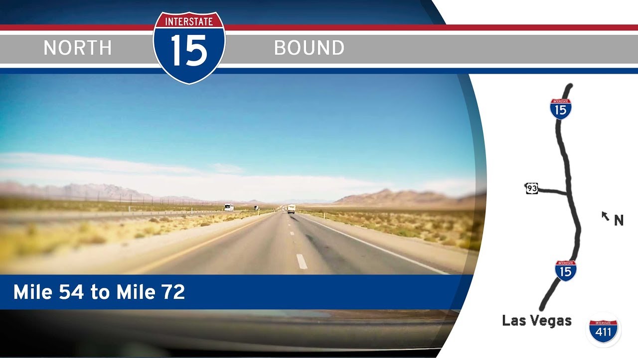 Interstate 15 - Mile 54 - Mile 72 - Nevada | Drive America