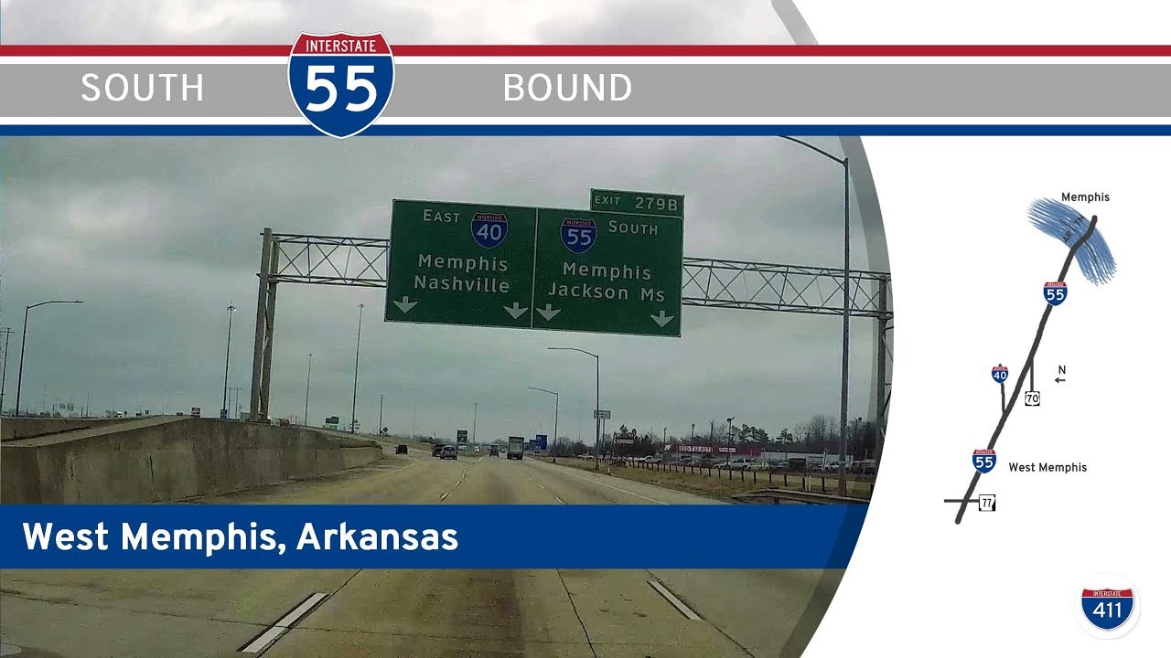 Interstate 55 - West Memphis - Arkansas |  Drive America