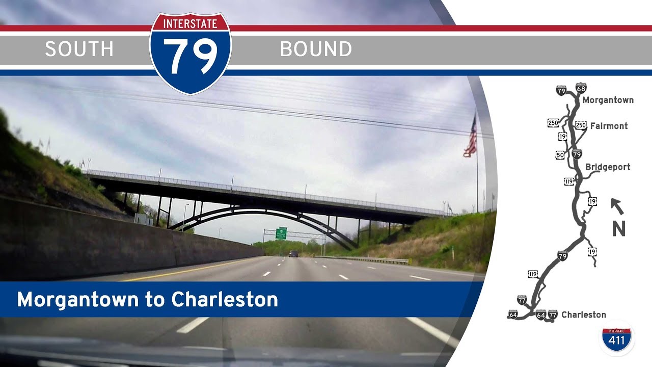 Interstate 79 - Morgantown to Charleston - West Virginia |  Drive America