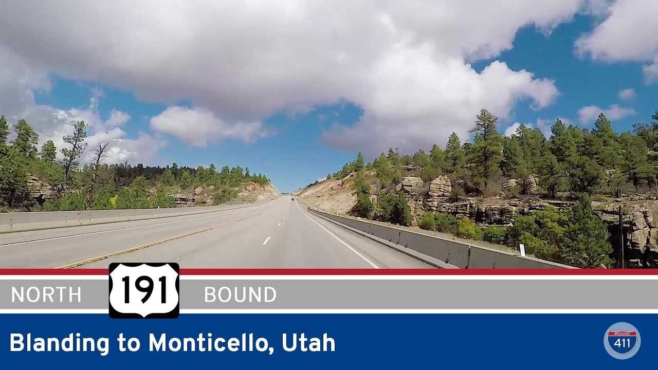 US Highway 191 - Blanding to Monticello - Utah |  Drive America's Highways 🚙