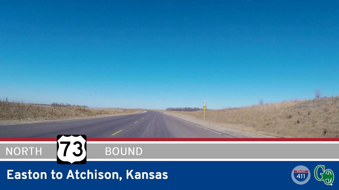 US Highway 73 - Easton to Atchison - Kansas |  Drive America's Highways 🚙