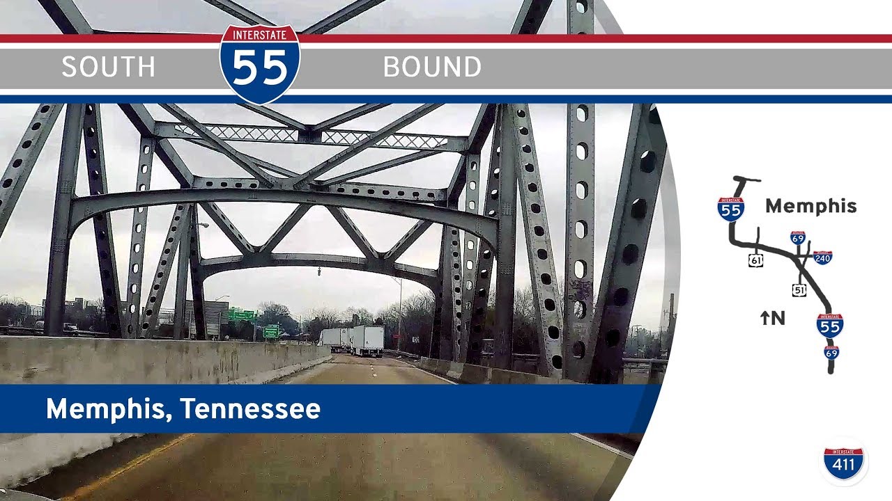 Interstate 55 South - Memphis - Tennessee |  Drive America