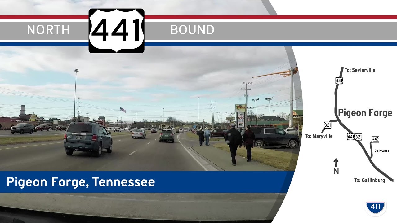 US Highway 441 North - Pigeon Forge, Tennessee |  Drive America's Highways 🚙