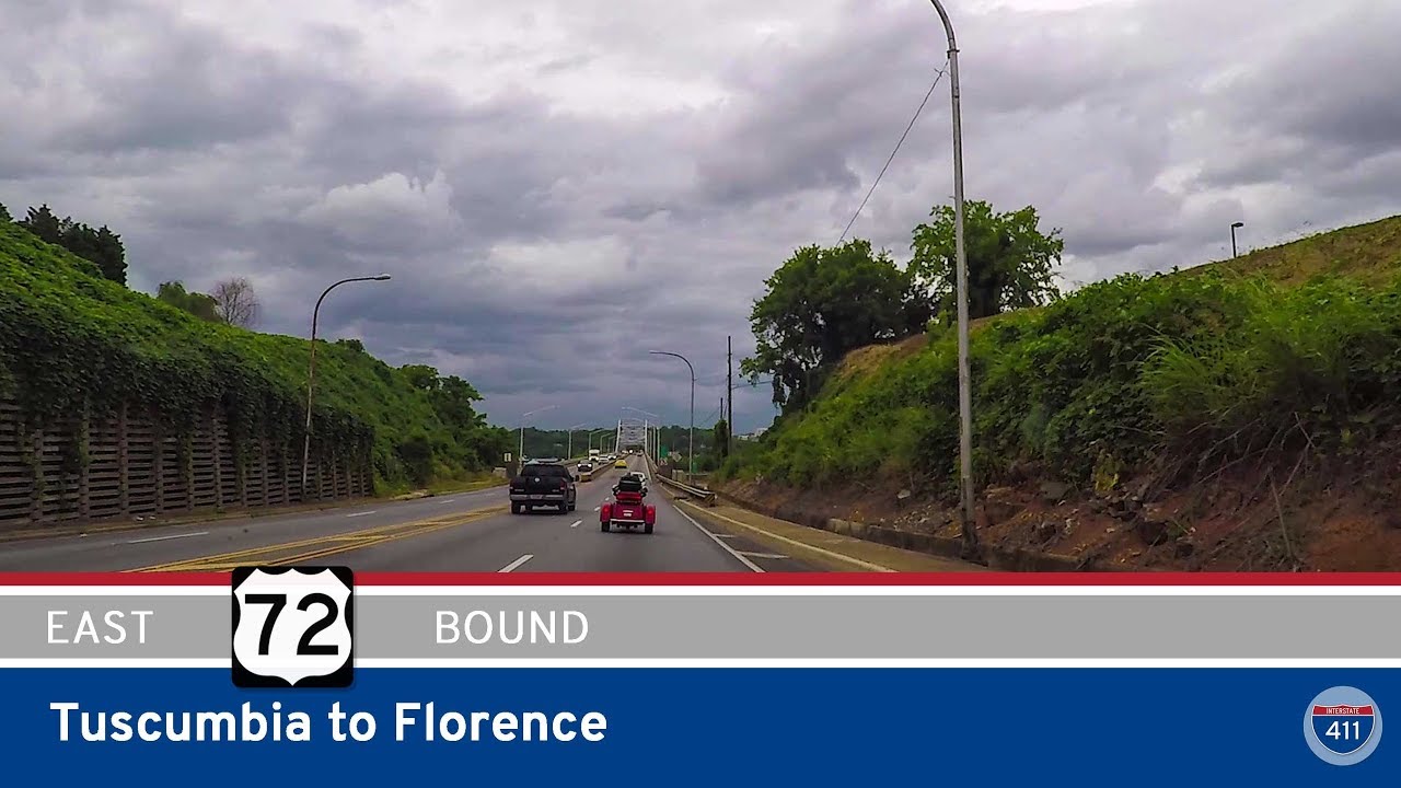 US Highway 72 - Tuscumbia to Florence - Alabama |  Drive America's Highways 🚙