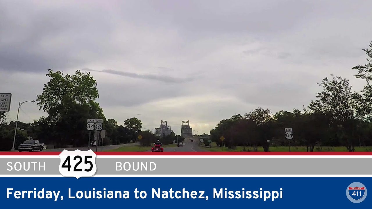 US Highway 425 - Ferriday to Mississippi - Louisiana |  Drive America