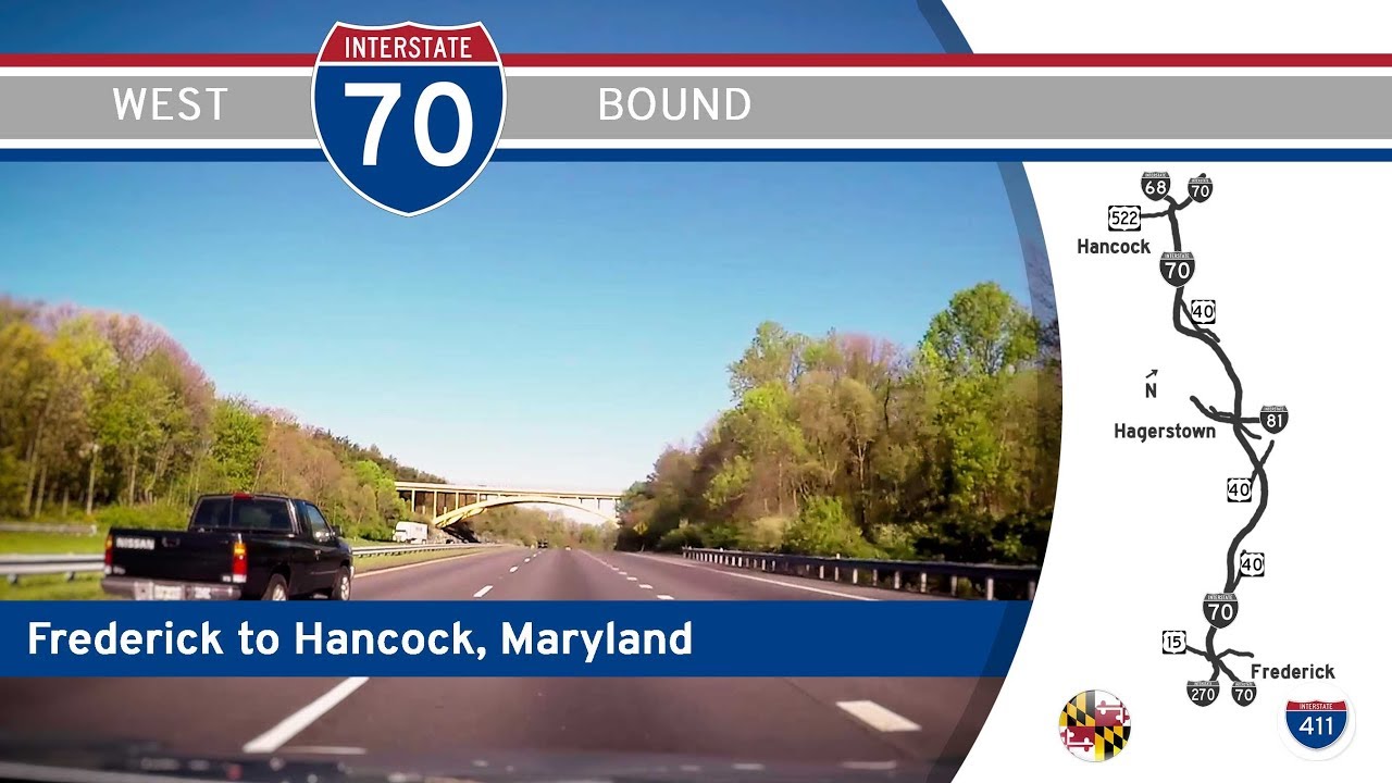 Interstate 70 - Frederick to Hancock - Maryland |  Drive America
