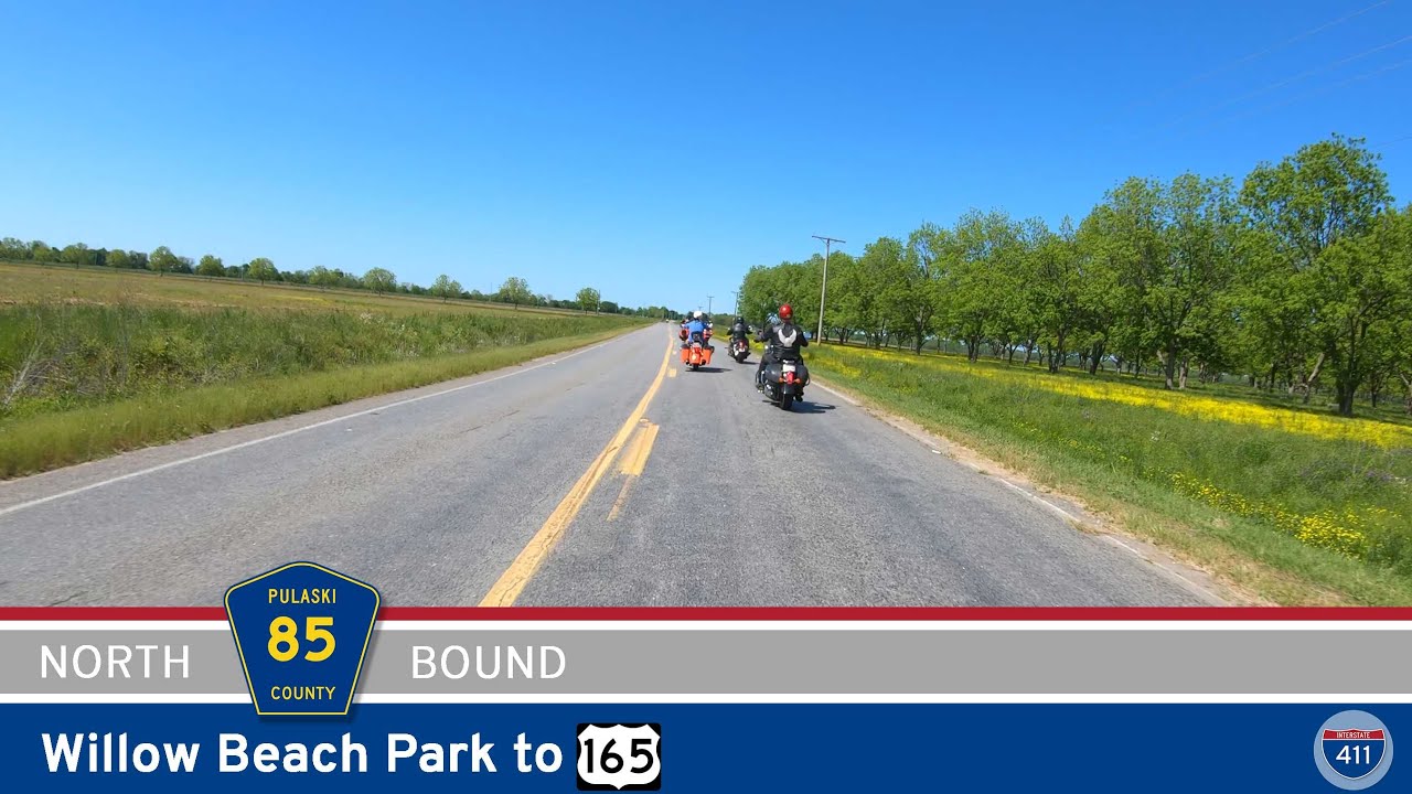 Pulaski County Rd 85 - Col. Maynard Rd: Willow Beach Park to U.S. 165 | Drive America