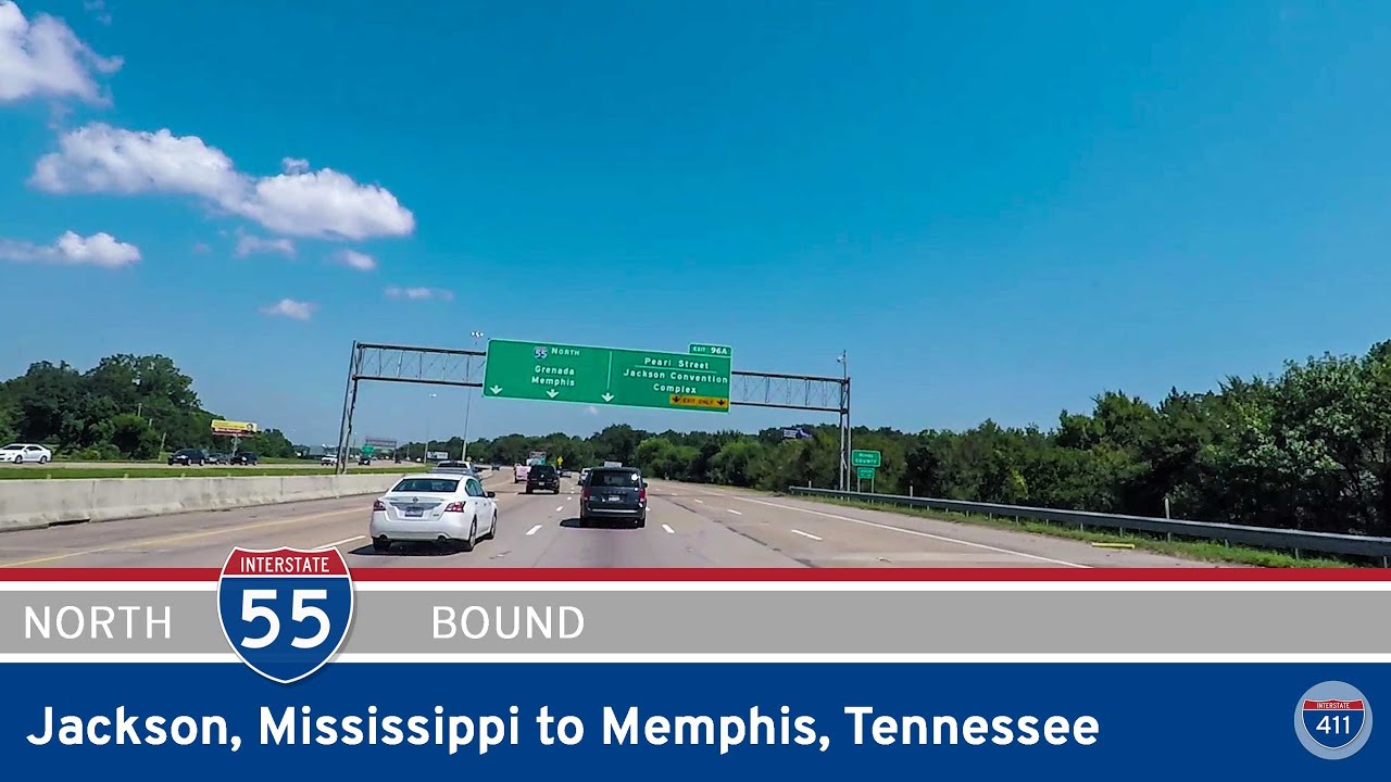 [Repost] Interstate 55 - Jackson to Memphis - Mississippi |  Drive America