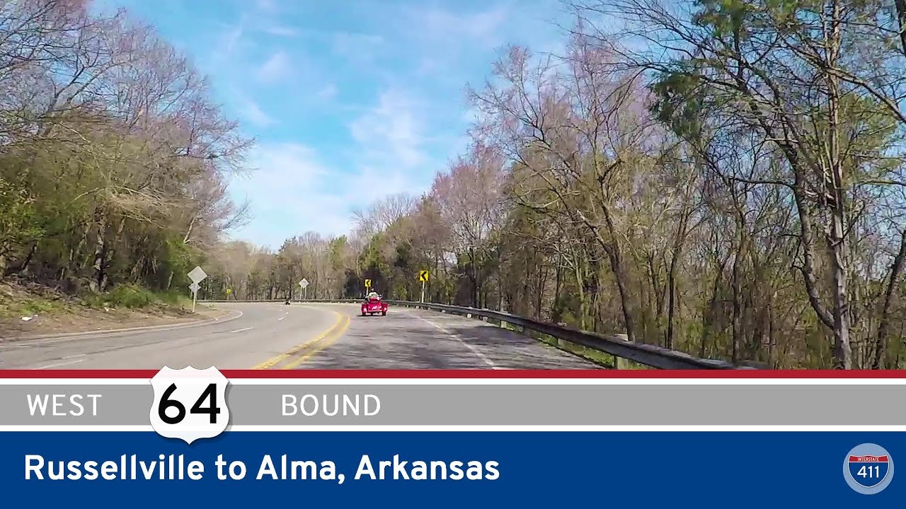 U.S. Highway 64 - Russellville to Alma - Arkansas |  Drive America