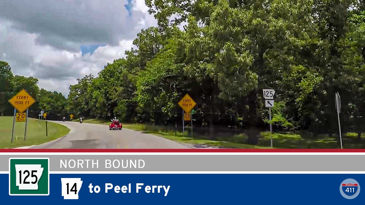 Arkansas Highway 125 - Highway 14 to Peel Ferry  |  Drive America