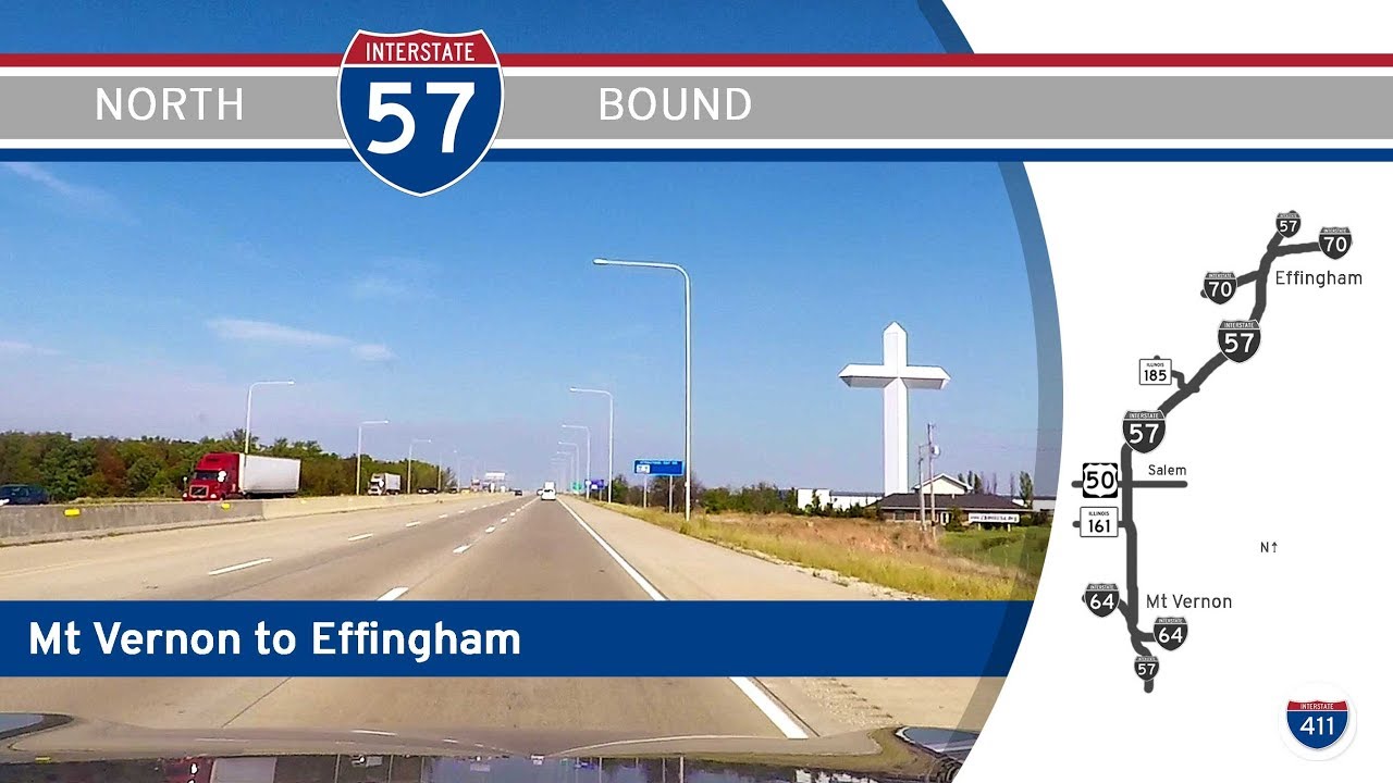Interstate 57 - Mt Vernon to Effingham - Illinois |  Drive America