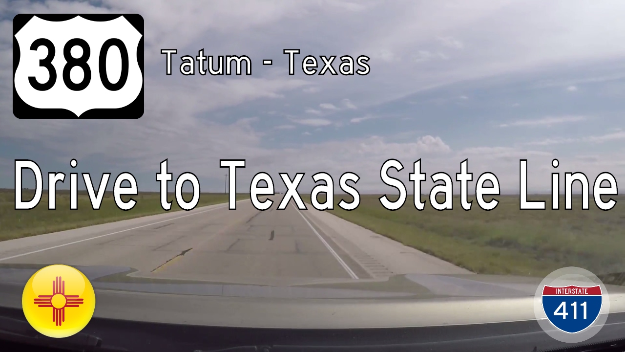 US Highway 380 - Tatum - Texas State Line - New Mexico | Drive America's Highways 🚙