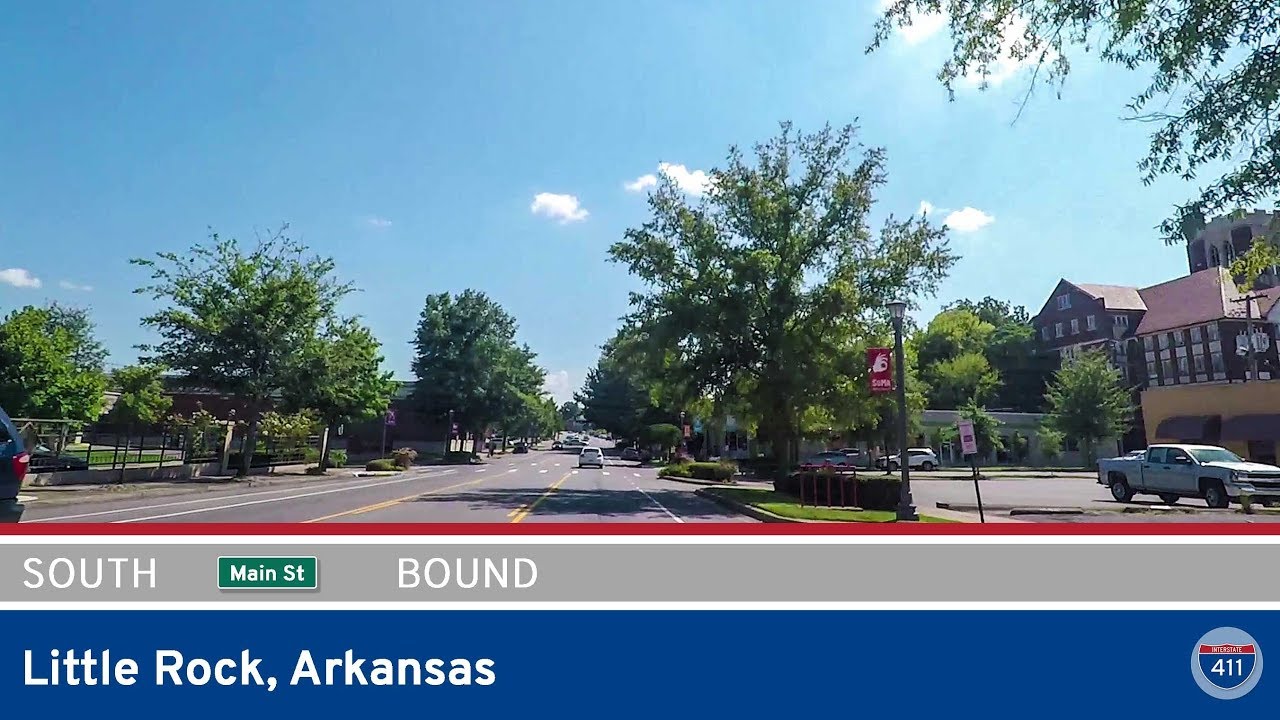 Main Street Southbound in Little Rock - Arkansas  |  Drive America