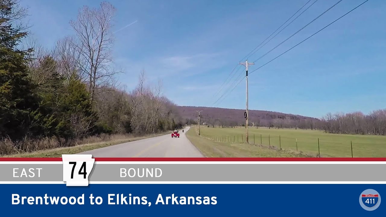 Arkansas Highway 74 - Brentwood to Elkins |  Drive America