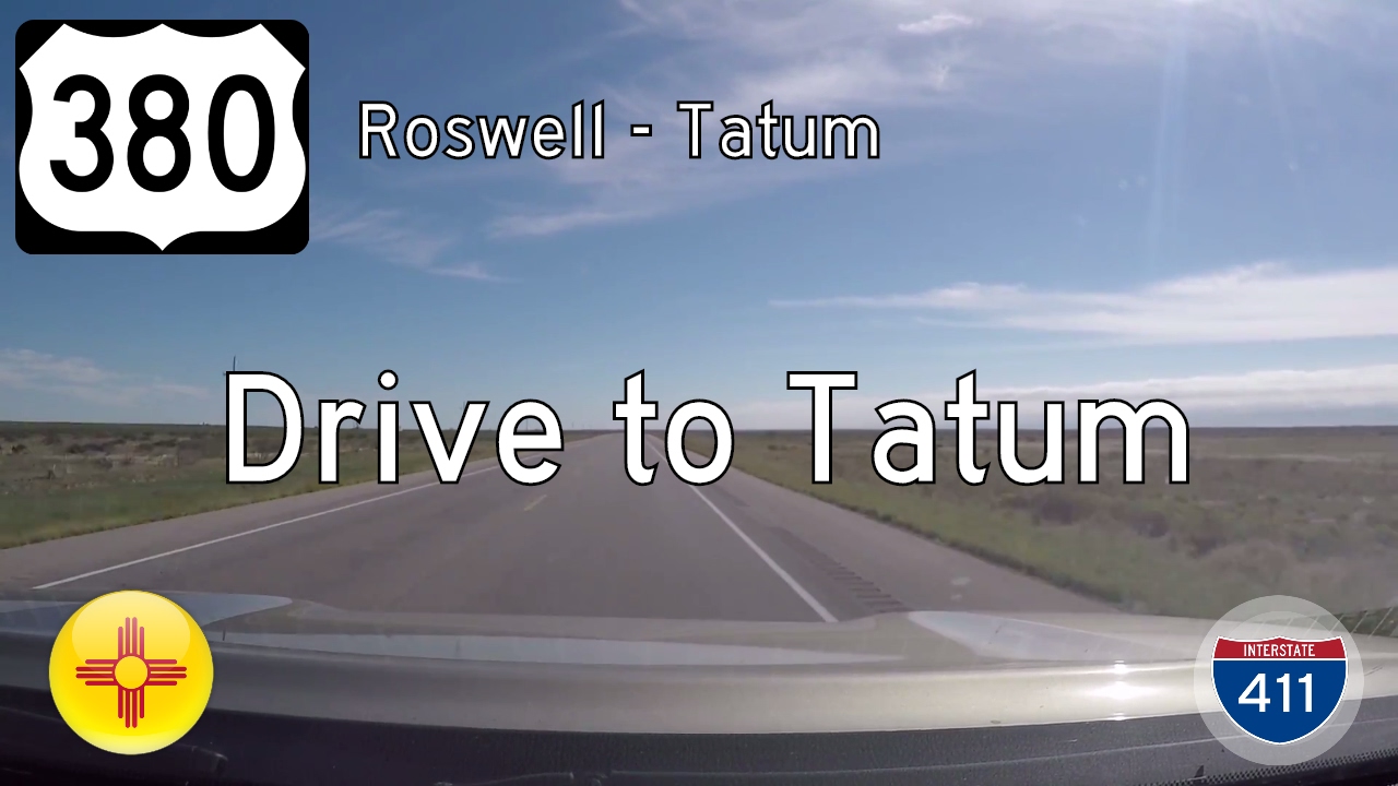 US Highway 380 - Roswell - Tatum - New Mexico | Drive America's Highways 🚙