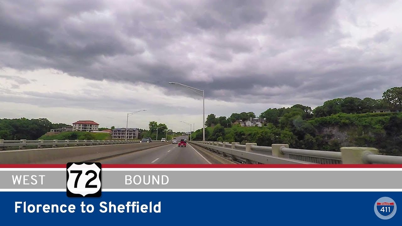 US Highway 72 - Florence to Sheffield - Alabama |  Drive America's Highways 🚙