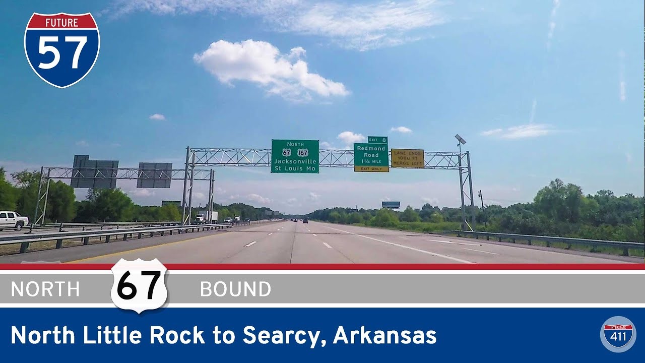 Interstate 57 - North Little Rock to Searcy - Arkansas |  Drive America