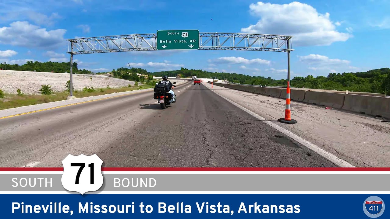 U.S. Highway 71: Pineville, Missouri to Bella Vista, Arkansas |  Drive America