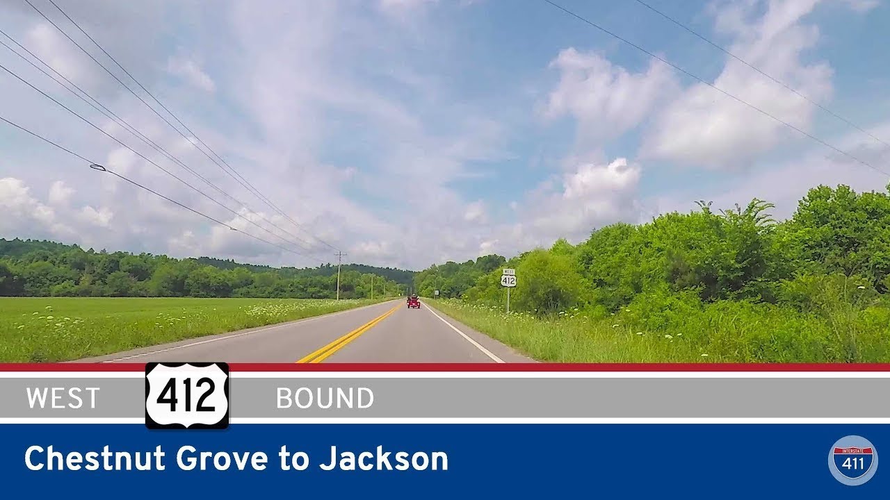 US Highway 412 - Chestnut Grove to Jackson - Tennessee |  Drive America