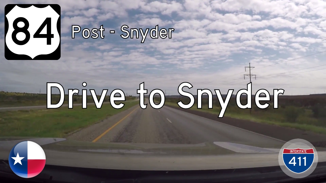 US Highway 84 - Post - Snyder - Texas | Drive America's Highways 🚙