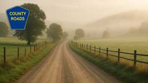 - county roads cat card -