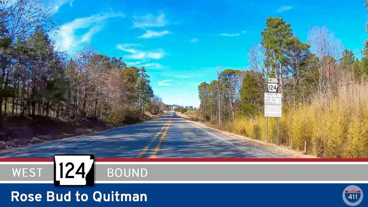 Arkansas Highway 124: Rose Bud to Quitman